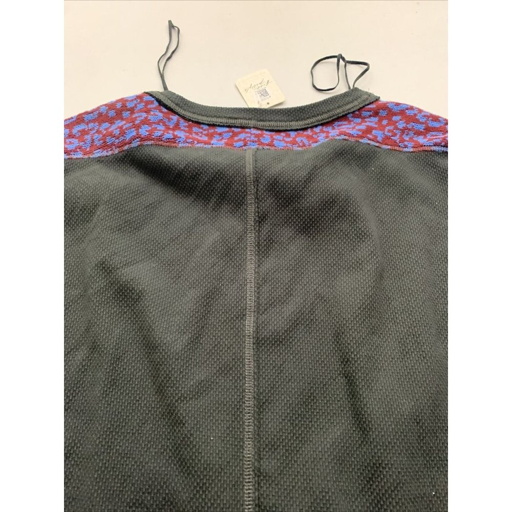 Free People Women's Black Long Sleeve On My Way Cuff Thermal Top NWT - Picture 8 of 9